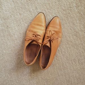 Madewell Frances oxford camel brown lace up 9 1/2